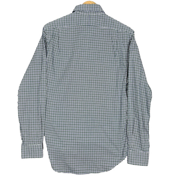 Polo Ralph Lauren Men's Small Slim Fit Green White Gingham Check S/P Button Down - Picture 2 of 8